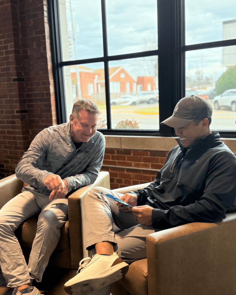 Male patient reviewing testosterone lab results with physician Tuscaloosa AL Male patient reviewing testosterone lab results with physician Tuscaloosa AL